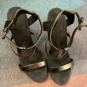 “Brunello Cuccinelli” metallic bronze strappy sandals. Size 41. Never worn.